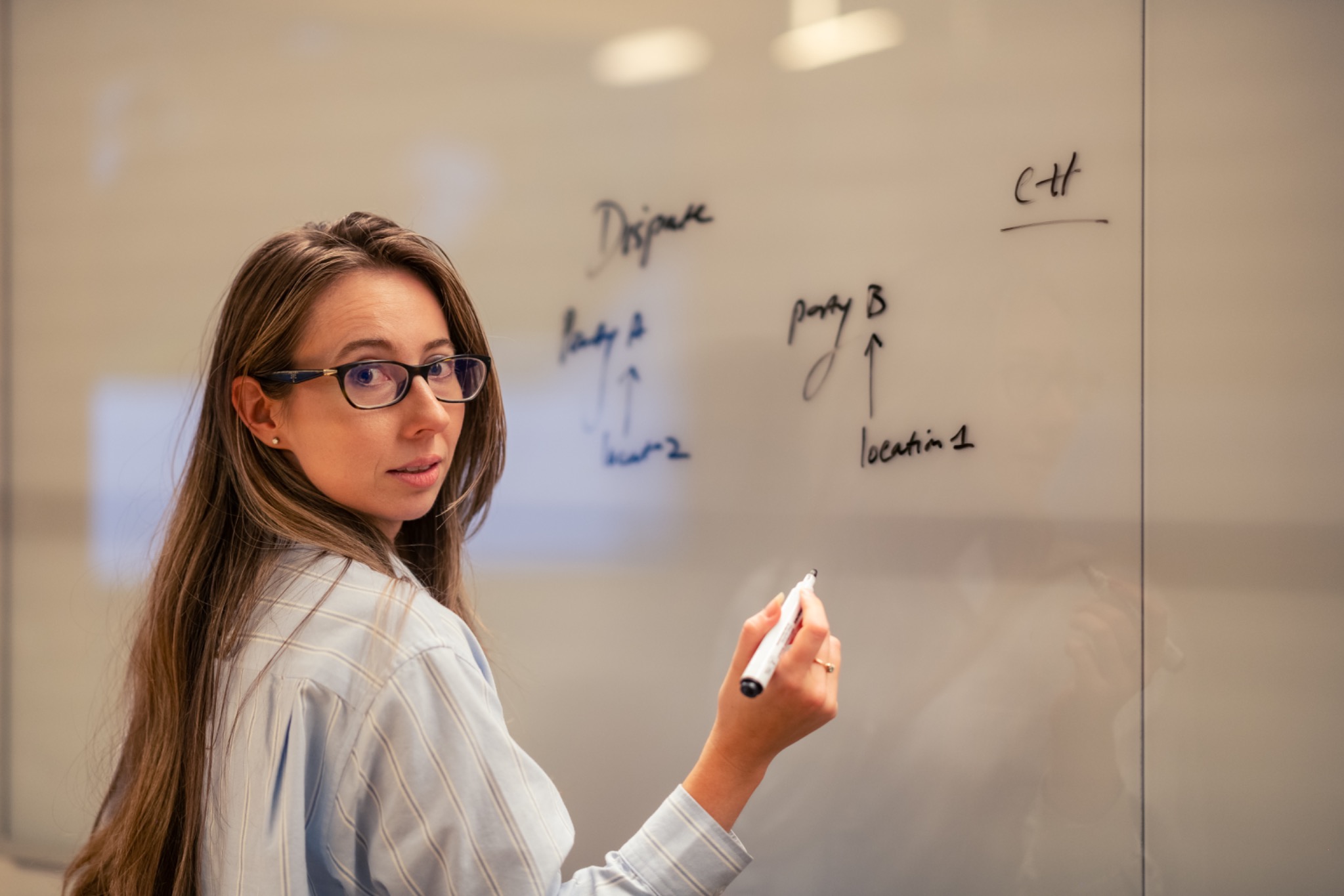 Steph Hunt at work